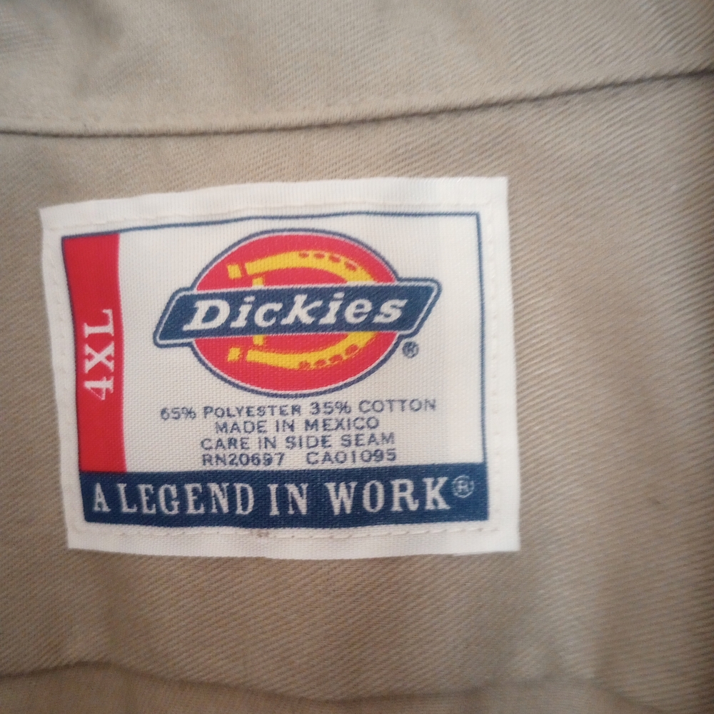 Dickies Khaki Work Shirt - Picture 2 of 4